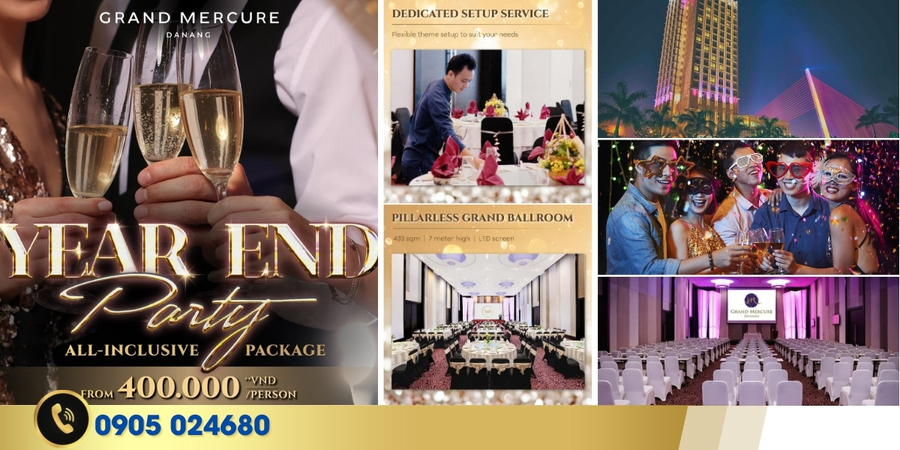 CELEBRATE YOUR YEAR END PARTY IN STYLE! - WYNDHAM DANANG GOLDEN BAY