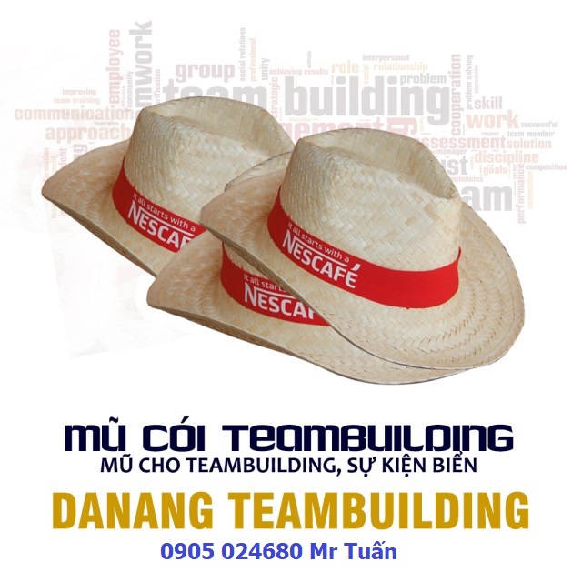 mũ cói nón cói team building